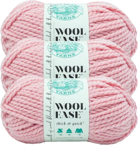 Miniatura 137 de Lion Brand Yarn - Ovillo de lana Wool-Ease Thick & Quick color fuerza aérea