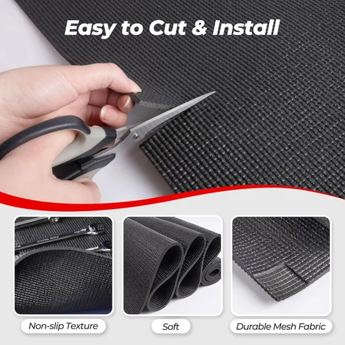 Miniatura 7 de PABUSIOR Foam Toolbox Shelf Liner: 5MM Thick Non-Slip Tool Box Liners for Drawer - Heavy Duty Cabinet Protector Mats for Kitchen Shelves Black 10" W