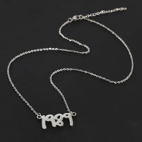 Miniatura 3 de pddstance Collar de plata 1989, colgante de patrón de álbum de cantante de reputación, regalo para fanáticos de la música