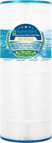 Filtro de piscina PLF120A sustituye a Unicel C-8412 120 pies cuadrados Filbur FC-1293 PA120 CX1200RE C1200 Pro Clean 125 817-0125N Hayward C1200