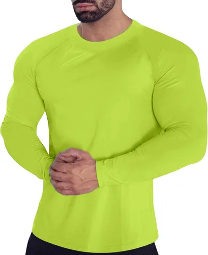 Miniatura 51 de Camisas de compresión atléticas de manga larga para hombre, capa base, camisa de entrenamiento atlético, camisas de compresión, camisetas deportivas