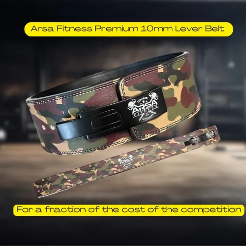 Miniatura 2 de Arsa Fitness Cinturón de palanca de levantamiento de pesas de competición de 0.394 in para hombres y mujeres, levantamiento de pesas, culturismo