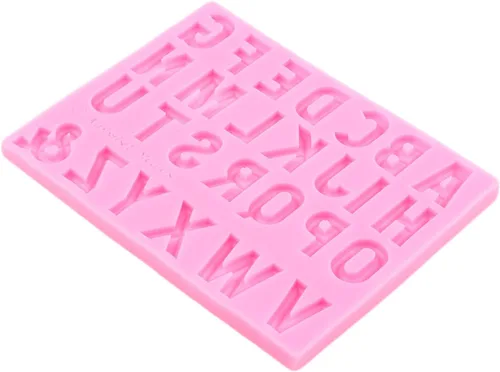 Miniatura 8 de ZiXiang Moldes de silicona para números, letras mayúsculas del alfabeto, moldes de chocolate para decoración de pasteles de azúcar, decoración