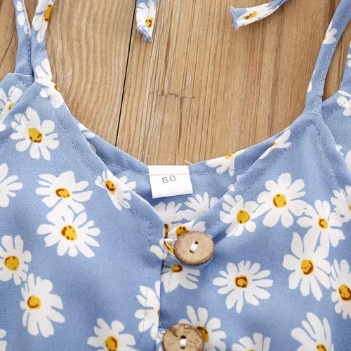 Miniatura 6 de Ropa de niña pequeña de verano lindo halter mameluco de 6 meses a 5 años