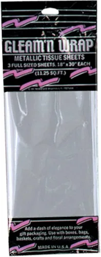 Miniatura 8 de Beistle 50602-C Paquete de 3 hojas metálicas Gleam 'N Wrap, 18 pulgadas por 30 pulgadas