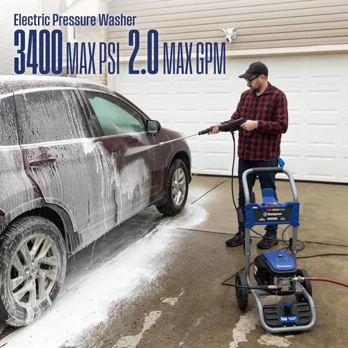 Miniatura 2 de Westinghouse WPX3400e Lavadora a presión eléctrica, 3400 PSI máximo y 2.0 GPM máximo, motor sin escobillas, tanque de jabón a bordo, pistola