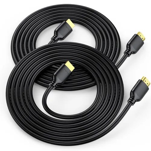Miniatura 10 de Cable HDMI corto de 1 pie, paquete de 2 unidades, 4K de 1 pie HDMI a HDMI de alta velocidad, cable HDMI 2.0 compatible con 4K @60Hz, 2K, 1080P, HDCP
