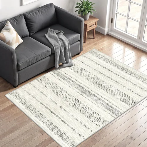 Miniatura 30 de Miukiki Alfombra marroquí lavable de 2 x 3 pies para sala de estar, antideslizante, plegable, grande y suave, para comedor y dormitorio