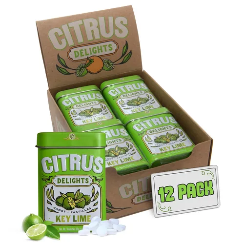 Miniatura 10 de Big Sky Citrus Delights - Pastillas de caramelo - Paquete de 12 caramelos cítricos a granel - Ayuda a eliminar el mal aliento y la boca seca - 1.07