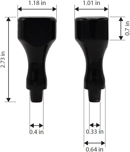 Miniatura 6 de Infusion Sello de madera tradicional con mango de madera negra (1" x 1")