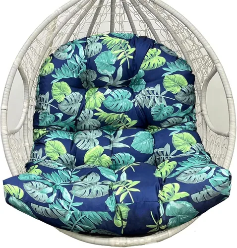 Miniatura 14 de Hamaca impermeable para silla de huevo, cesta colgante, cojines para silla de patio, asiento de huevo, almohadillas de almohada para interiores