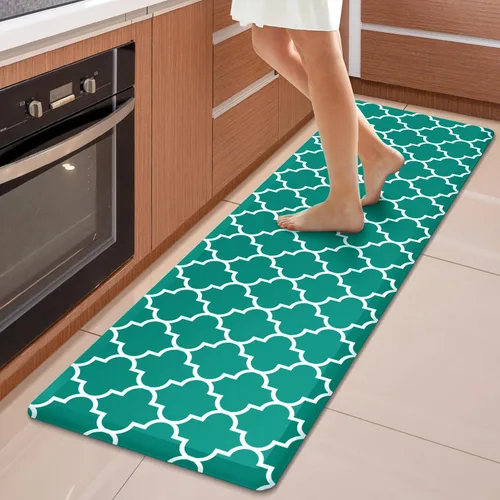 Miniatura 76 de WISELIFE Tapete de cocina acolchado antifatiga, 17.3 x 28 pulgadas, antideslizante, resistente, de PVC, ergonómico, impermeable, cómodo