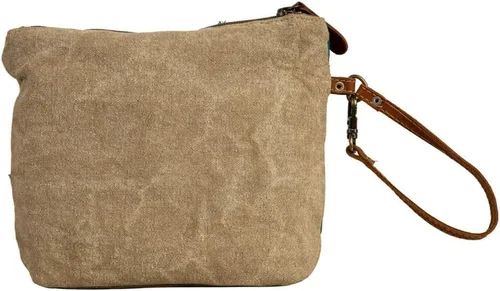 Miniatura 3 de Bolso de cuero occidental para mujer - Bolso de mano de lona reciclada