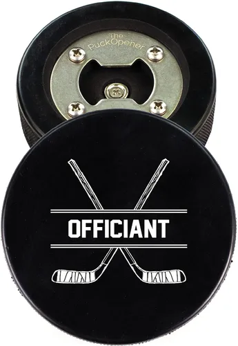 Miniatura 14 de Disco de hockey de acero inoxidable para abrebotellas, regalo para el mejor hombre padrinos de boda, disco impreso – Propuesta de disco de hockey