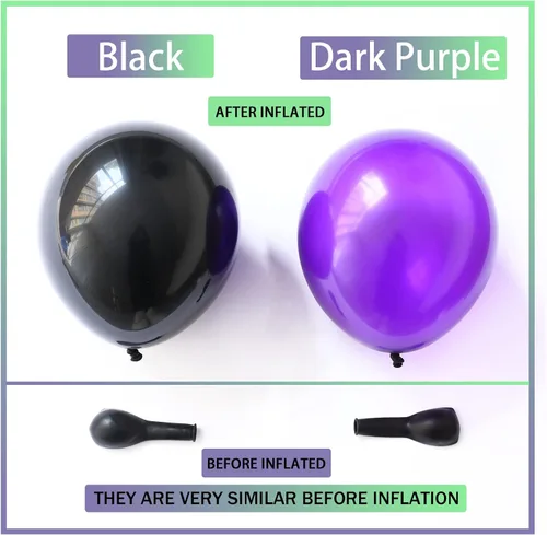 Miniatura 6 de Kit de arco de guirnalda de globos de 145 piezas con temática de camión monstruo morado y verde y negro con ruedas grandes, globos de aluminio a