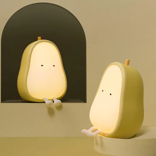 Miniatura 11 de Linda luz nocturna de dinosaurio, brillo ajustable, lámpara de noche de noche para bebé, recarga USB, decoración de habitación de bebé, luz nocturna