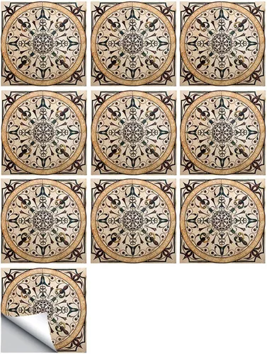 Miniatura 16 de 10 pegatinas decorativas autoadhesivas para azulejos, impermeables, para dormitorio, baño, escalera, decoración del hogar