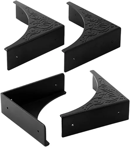 Miniatura 5 de 40 piezas de protectores de esquina de muebles metálicos, esquina decorativa antigua para caja de joyería, para caja de almacenamiento, joyero