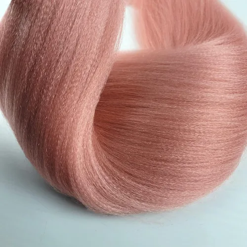 Miniatura 4 de Cabello estirado de fibra Kanekalon para trenzar con cabello humano, color oro rosado, 30 pulgadas