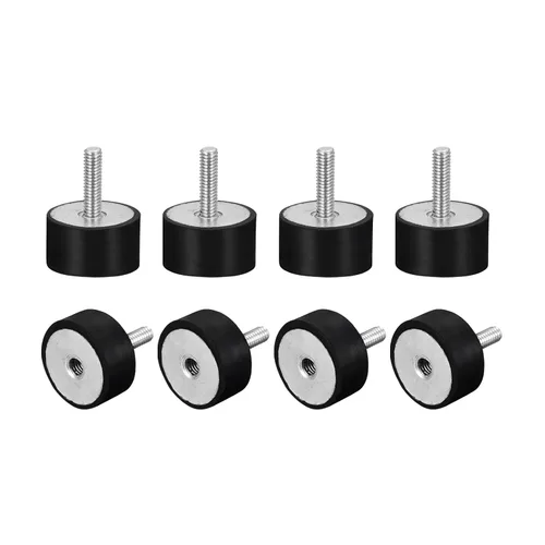 Miniatura 7 de uxcell Soportes de goma, 8 unidades M5 macho/hembra aislador de vibración, amortiguador, para motor de garaje, compresor de aire, bobinas de barco
