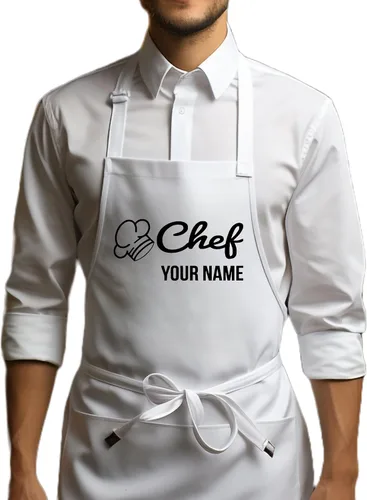 Miniatura 17 de Delantales personalizados. Delantal de chef ideal para camarera y uso en la cocina Ideal for Waitress, Kitchen Use Rojo