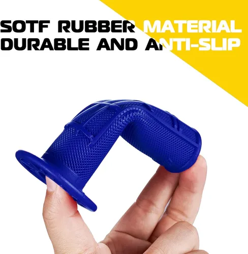 Miniatura 2 de 7/8'' ATV Grips Universal Handlebar Grips Soft Rubber Motorcycle Grip for ATV Polaris Thumb Throttle Kid Youth 4 Wheeler Quad 400ex Azul