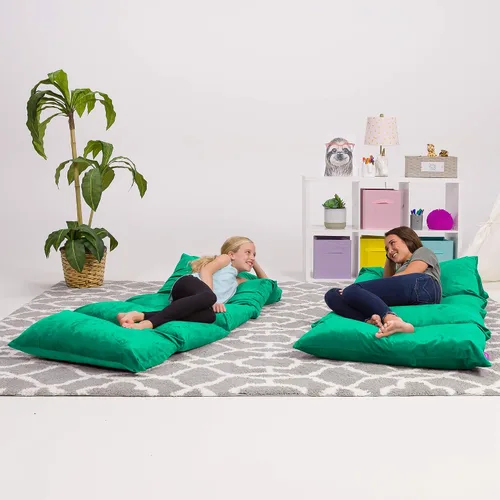 Miniatura 6 de Funda de almohada para el suelo para niños - Fundas premium para almohadas y cojines Cozy Soft - Verde azulado