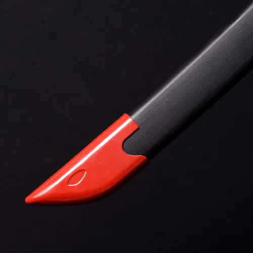 Miniatura 7 de Sword fort Espada Akame de acero al carbono, hecha a mano, Katana de metal real, accesorios de anime, accesorios de cosplay, espada samurái, rojo