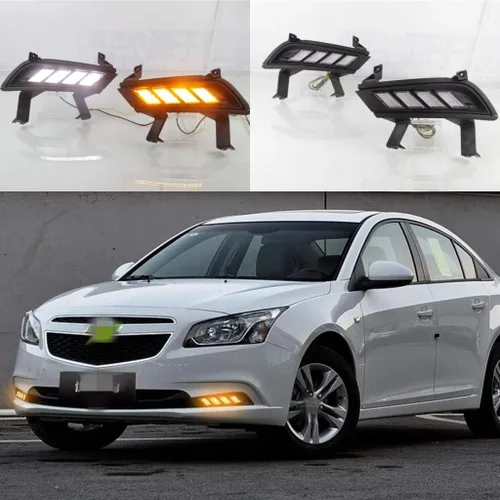 Miniatura 2 de 1 Unidades coche LED luz diurna, Retrofit LED antiniebla DRL kit para Chevrolet Cruze (configuración baja) 2015-2016