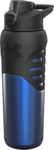 Miniatura 9 de Under Armour 24Oz Stainless Steel Water Bottle, Insulated, Carabiner Easy Carry Hook, Leak Proof, Kids & Adults, All Sports, Gym Azul brisa/Negro