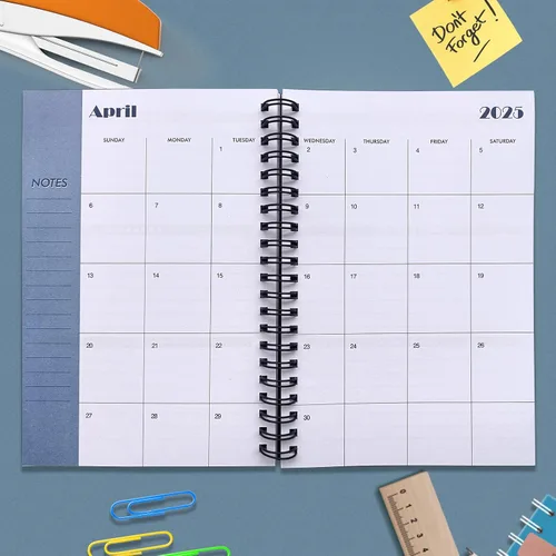 Miniatura 3 de UtyTrees Agenda diaria 2025-2026, agenda semanal y mensual de abril de 2025 a junio de 2026, planificador diario de 15 meses, calendario académico