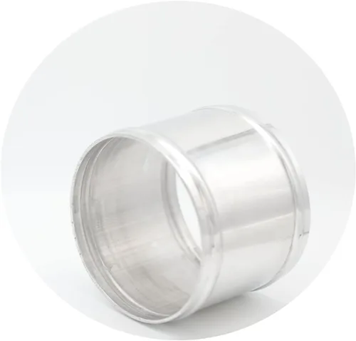 Miniatura 6 de 102 mm (4"), diámetro exterior, longitud de 76 mm (3"), tubo conector de unión de manguera de aleación de aluminio 6061 de 4 pulgadas, tubo conector
