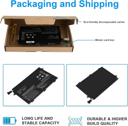 Miniatura 8 de Fancy Buying 01AV445 01AV448 L17L3P51 Batería para Lenovo ThinkPad E480 E490 E485 E495 E580 E585 E590 E595 E14 E15 Series SB10K97606 SB10K97608