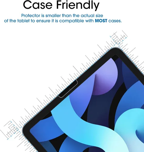 Miniatura 4 de TechMatte Protector de pantalla compatible con iPad Air 5/Air 4/iPad Pro 11, ultra sensible, compatible con Face ID y Apple Pencil, vidrio templado