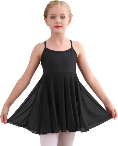 Miniatura 4 de Stelle - Vestido de bailarina para niña, con leotardo, estilo canesú, para gimnasia o ballet (para niñas pequeñas y grandes)