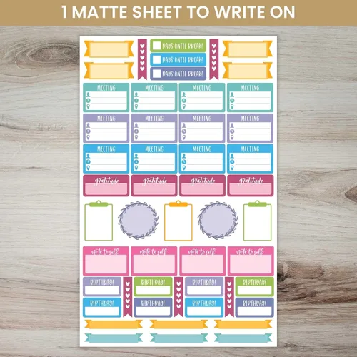 Miniatura 3 de bloom daily planners Paquete de calcomanías para planificador de profesores, calcomanías de planificación temática escolar para profesores