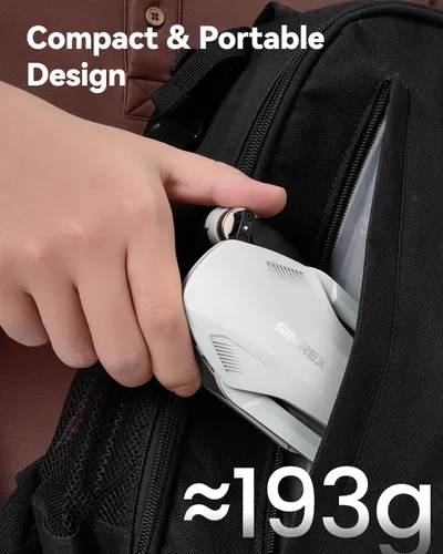 Miniatura 8 de SIMREX Dron GPS con cámara para adultos 4K, sin escobillas para principiantes, WiFi FPV plegable 5G, retorno automático, flujo óptico y retención