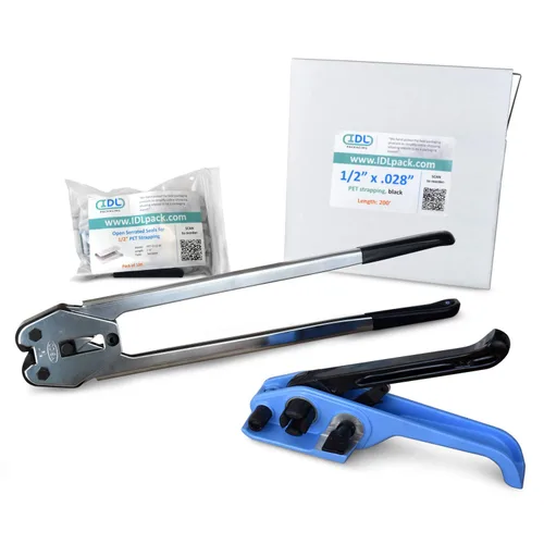 Miniatura 27 de IDL Packaging Recarga para kits de flejado de poliéster (PET) portátiles de 1/2 pulgada x 200 pies - Bobina de flejado de poliéster de 1/2 pulgada x