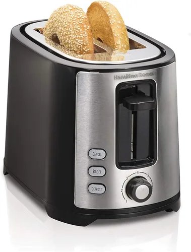 Miniatura 5 de Hamilton Beach Abrelatas eléctrico + paquete de tostadora con apagado automático y función de bagel