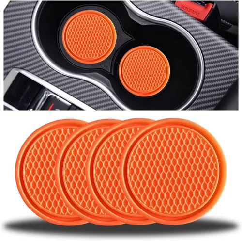 Miniatura 11 de zipelo Paquete de 4 Posavasos para Tazas de Automóvil, Inserto Posavasos para Portavasos de Vehículo de 2.75 Pulgadas, Antideslizante Automotriz