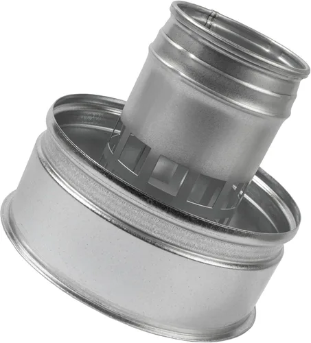 Miniatura 6 de Vent Systems Tapa redonda de ventilación de techo de 4 pulgadas, protector de lluvia de chimenea de acero galvanizado con escudo contra el viento