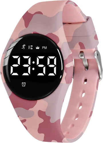 Miniatura 8 de NN BEN NEVIS Reloj digital para niños y niñas, reloj deportivo con rastreador de fitness, reloj despertador, cronómetro, sin aplicación y resistente