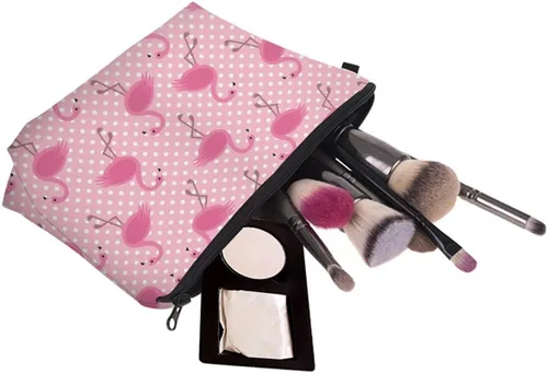 Miniatura 7 de Deanfun 3 unids/set Super divertido 3D impresión mujeres cosméticos bolsa multifunción lápiz titular (unicornio), 3 piezas Flamencos, Pájaros