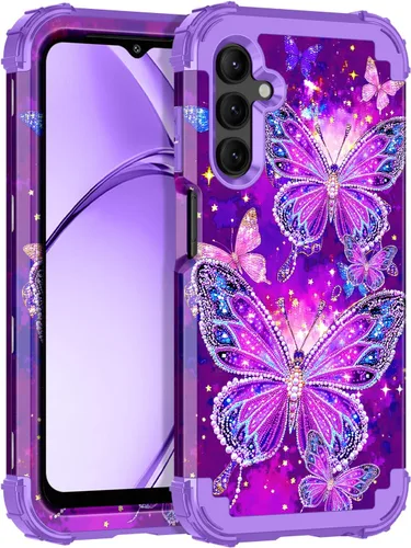 Miniatura 8 de Rancase Compatible con Galaxy A16 5G Funda, Protección Resistente a los Golpes de Tres Capas de Servicio Pesado Parachoques de Plástico Duro + Funda