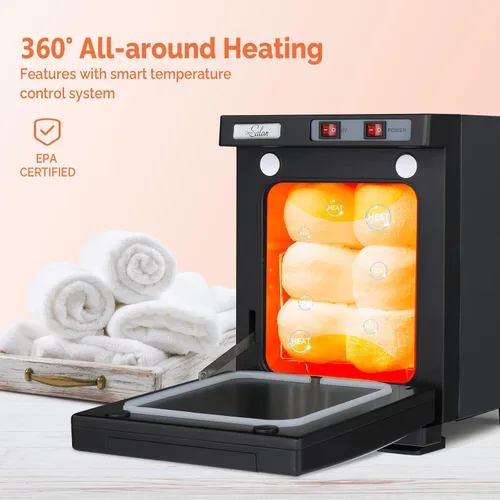 Miniatura 4 de Calentador de toallas calientes, gabinete profesional de toallas calientes, calentadores de toallas de spa 2 en 1 para tratamientos faciales, 5 l.