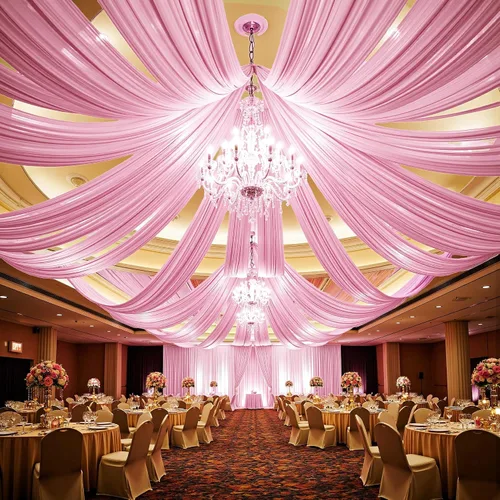 Miniatura 19 de 2 paneles de cortinas de techo beige de 5 x 30 pies para fiestas de boda – 30 pies extra largas de poliéster grueso sin arrugas, decoración