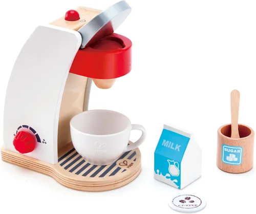 Hape Juego de cocina de madera blanca con accesorios | Juego de juguetes de simulación para niños a partir de 3 años