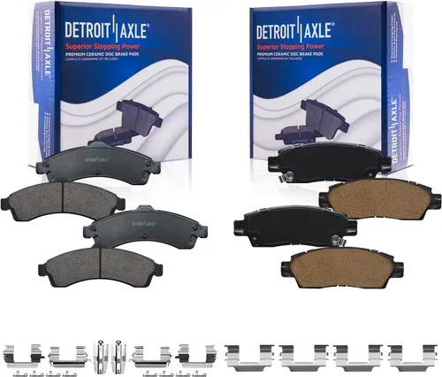 Miniatura 72 de Detroit Axle - Pastillas de Freno Delantero para Mercedes- Benz C230 C250 C300 SLK250, Pastillas de Freno Cerámica w/Reemplazo de Hardware