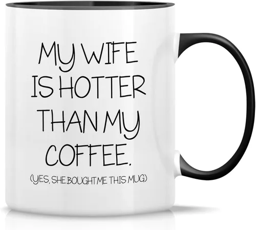 Miniatura 23 de Retreez - Taza divertida con texto en inglés "Once in A While Someone Amazing Comes Along", 325 ml, tazas de café de cerámica, regalos de cumpleaños