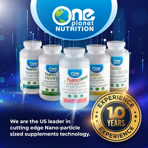 Miniatura 4 de One Planet Nutrition Nano Curcumina Plus 500 mg Cápsulas Vegetales (120 porciones), Nano Curcumina con Boswellia para una alta absorción, apoya